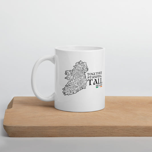 Together Standing Tall Ireland- White glossy mug