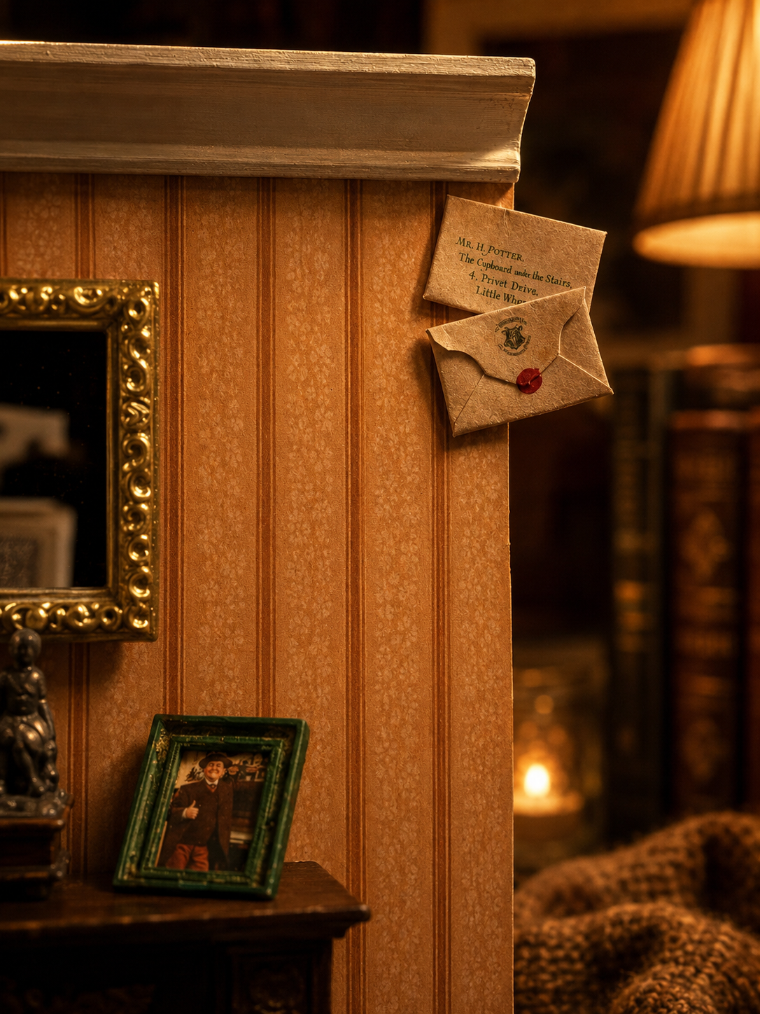 Letter Scene - Miniature Fireplace Decor - Image 2