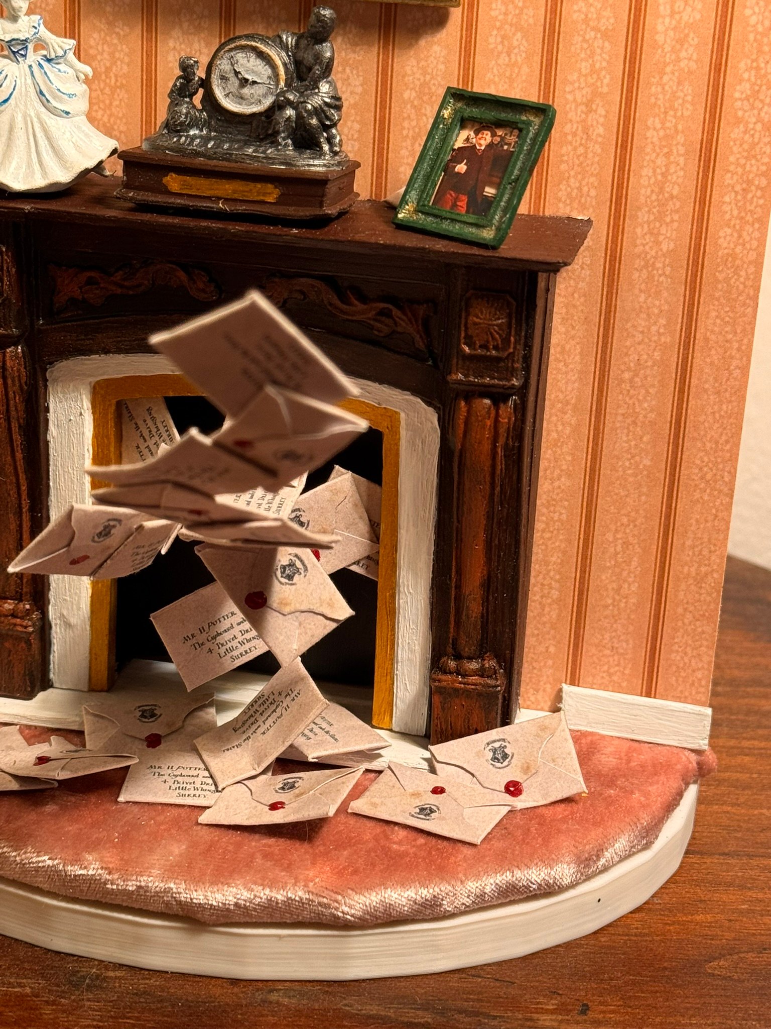 Letter Scene - Miniature Fireplace Decor - Image 6