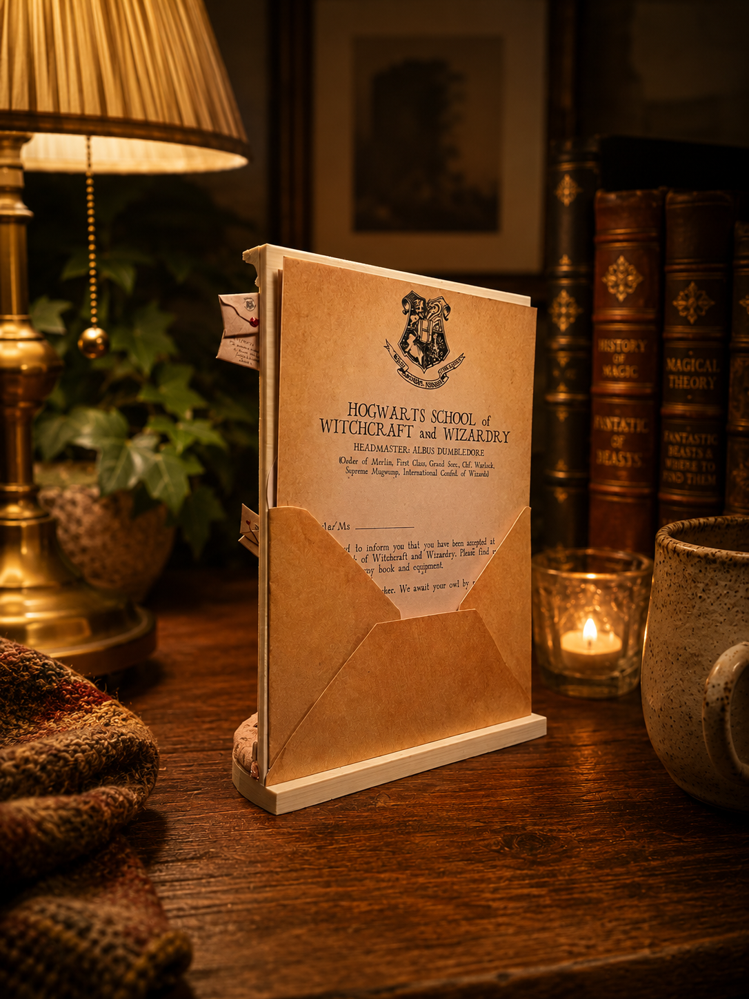 Letter Scene - Miniature Fireplace Decor - Image 3