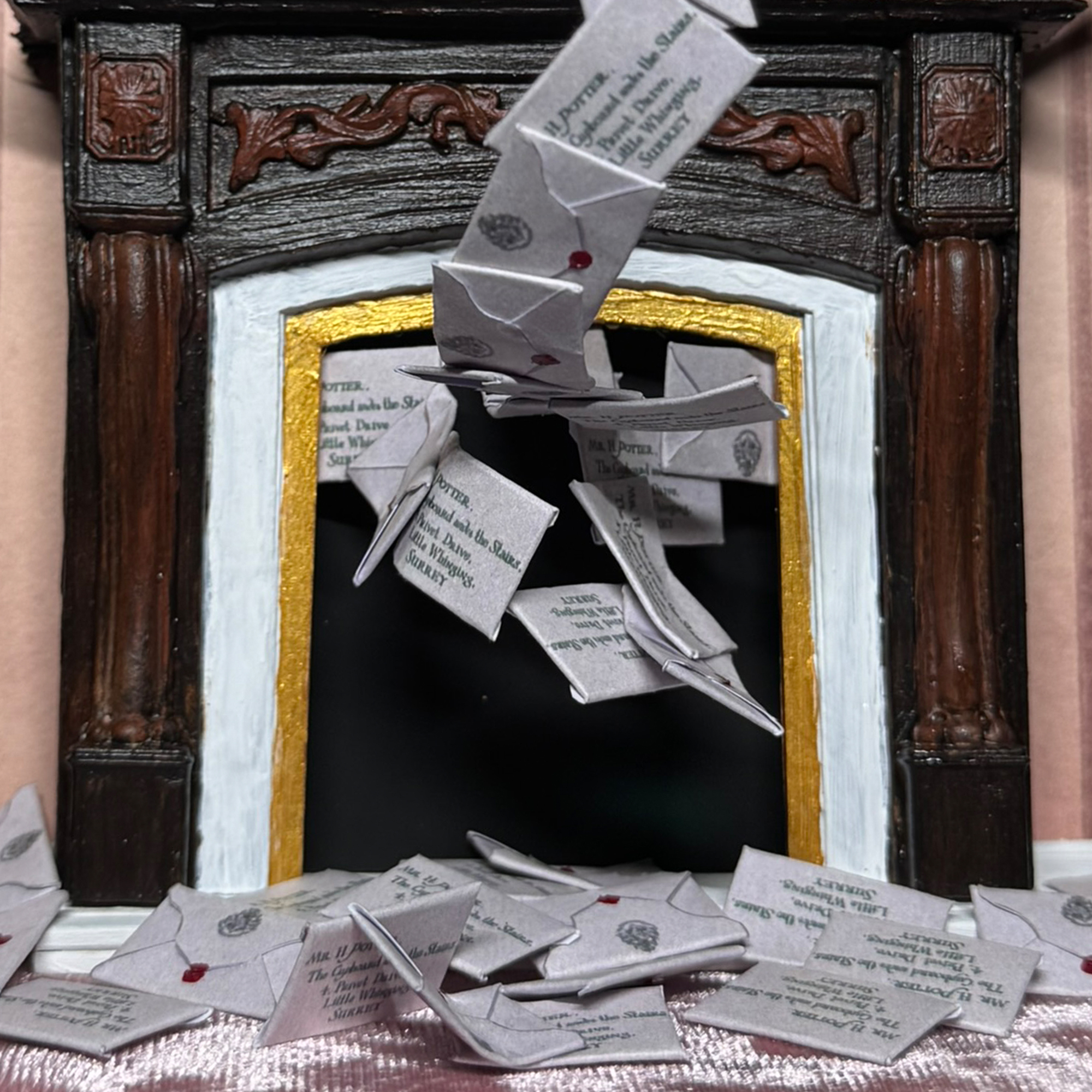 Letter Scene - Miniature Fireplace Decor - Image 4