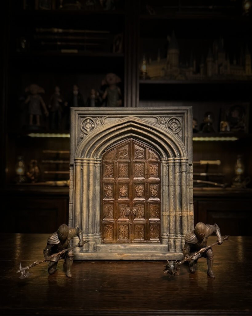 Great Hall Door & Stone Guardians