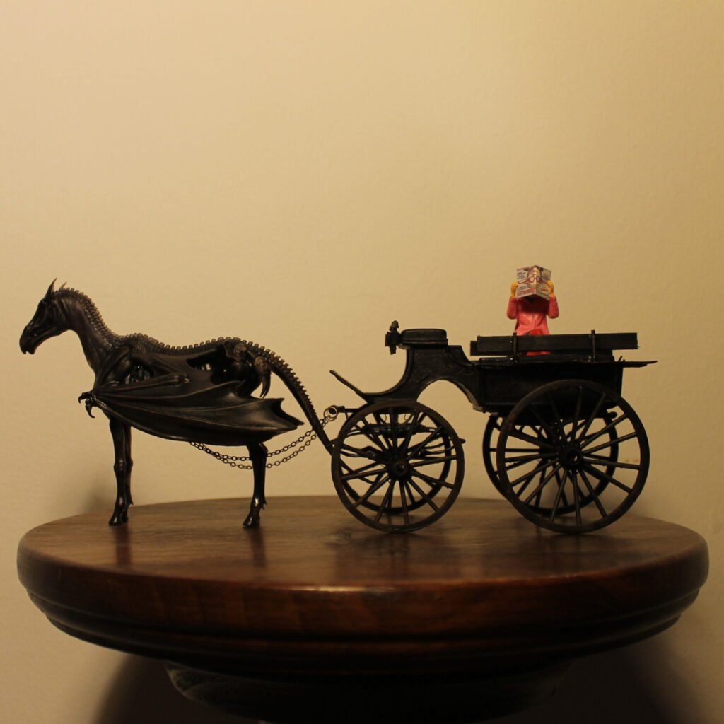 Invisible Winged Horse Carriage