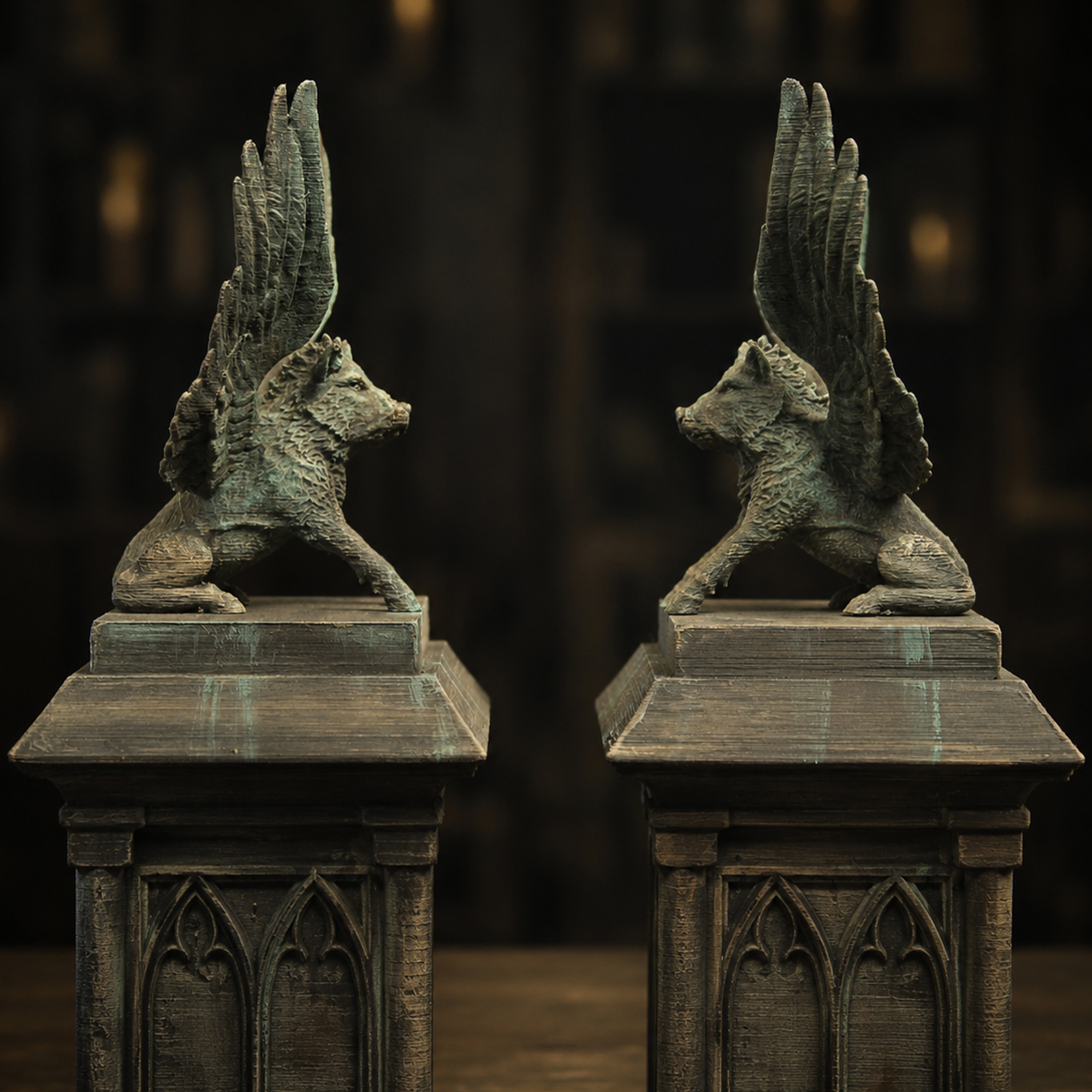 Winged Boar Statue - Image 2