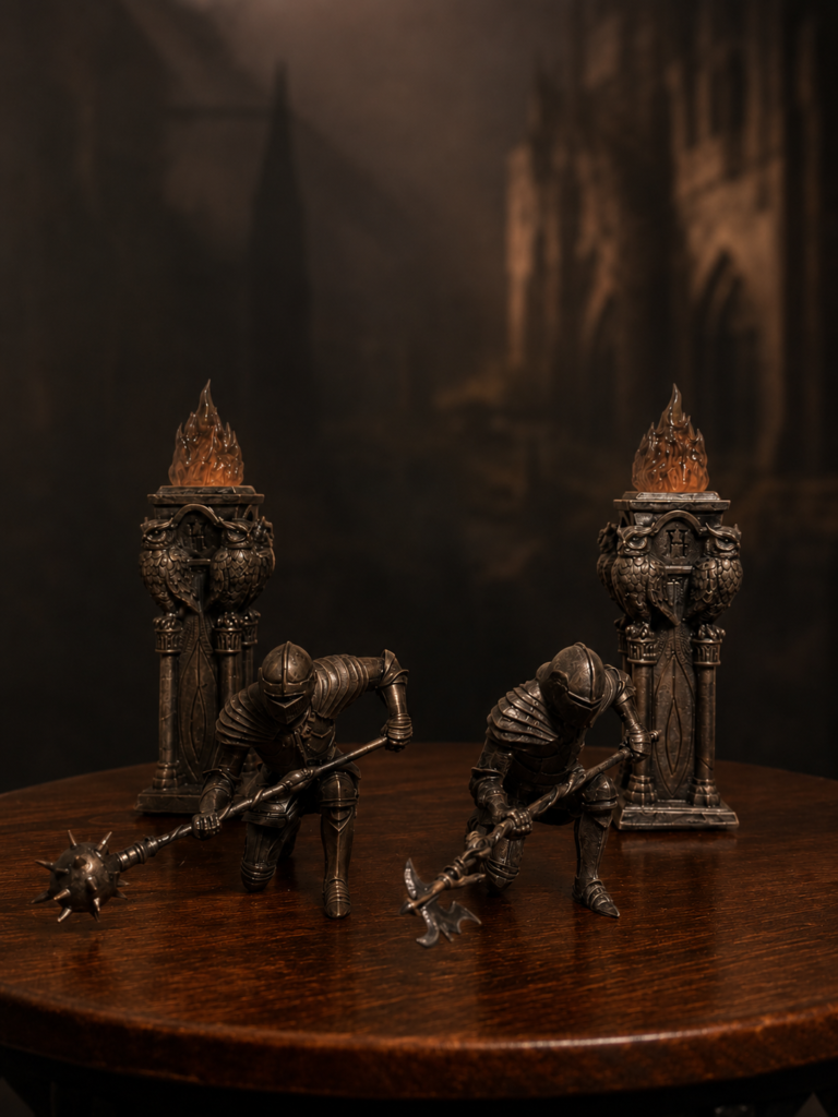 Stone Soldiers and Owl Braziers