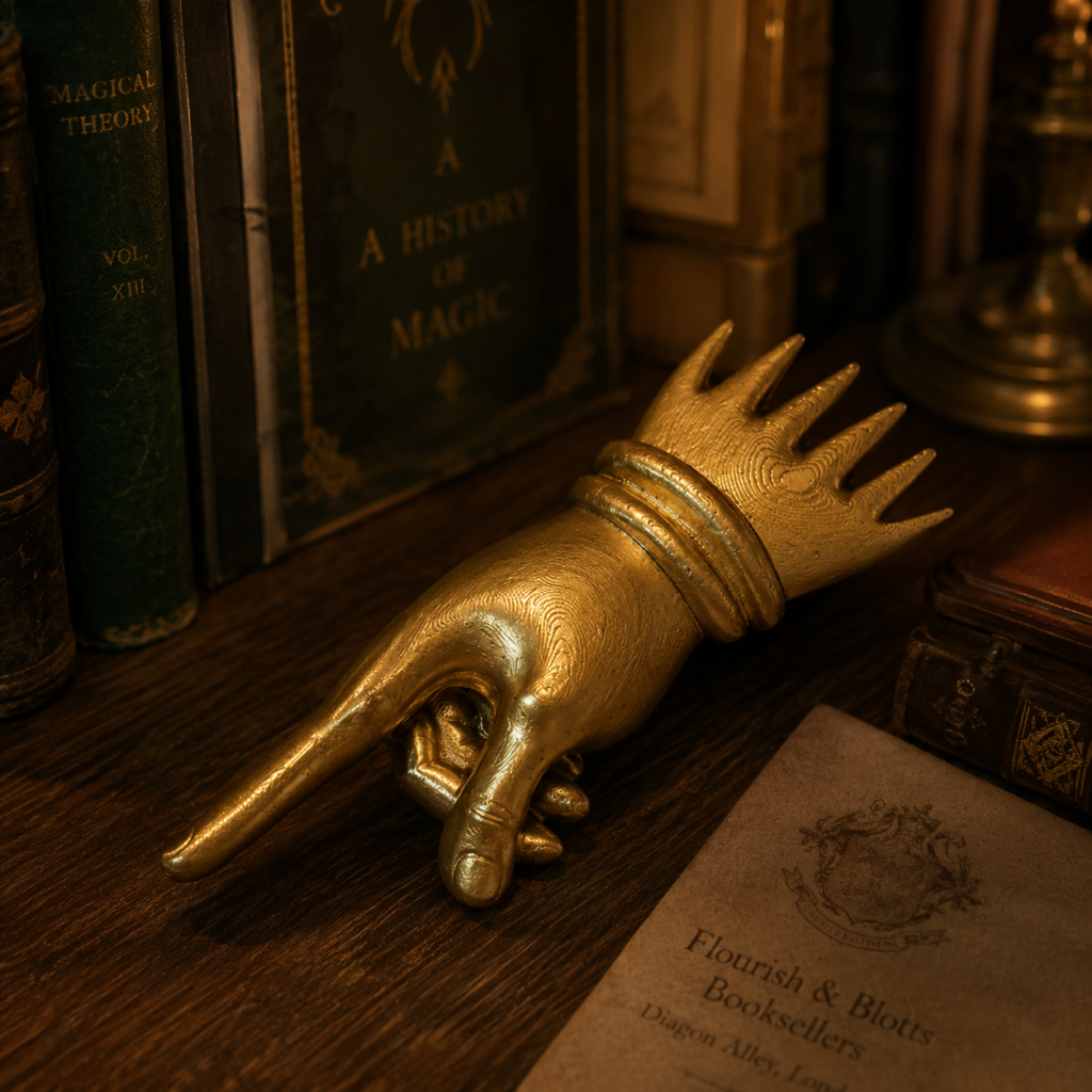 Golden Hand Sign of the Magic Bookstore