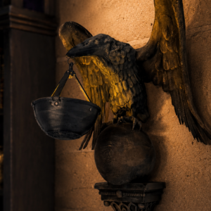 Gothic Raven Wall Sconce