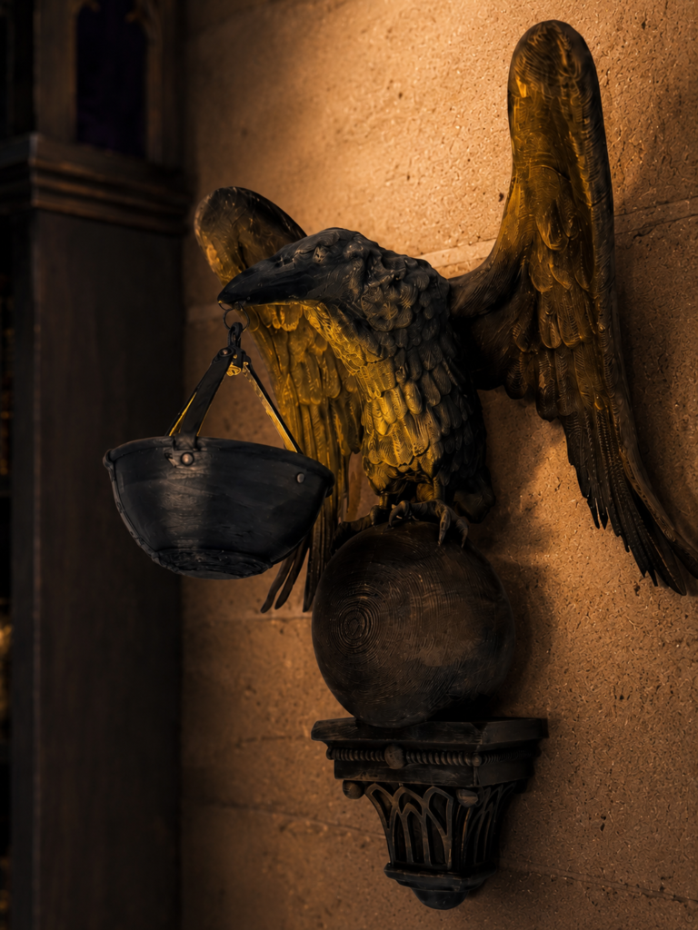 Gothic Raven Wall Sconce