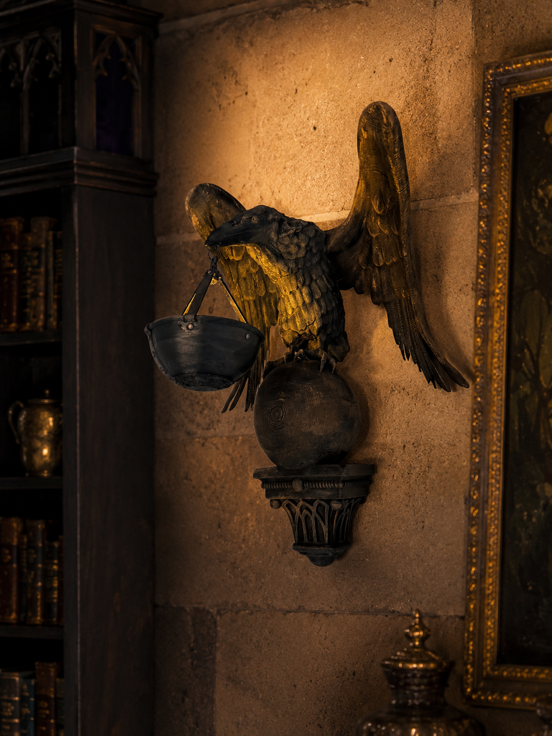 Gothic Raven Wall Sconce - Image 3
