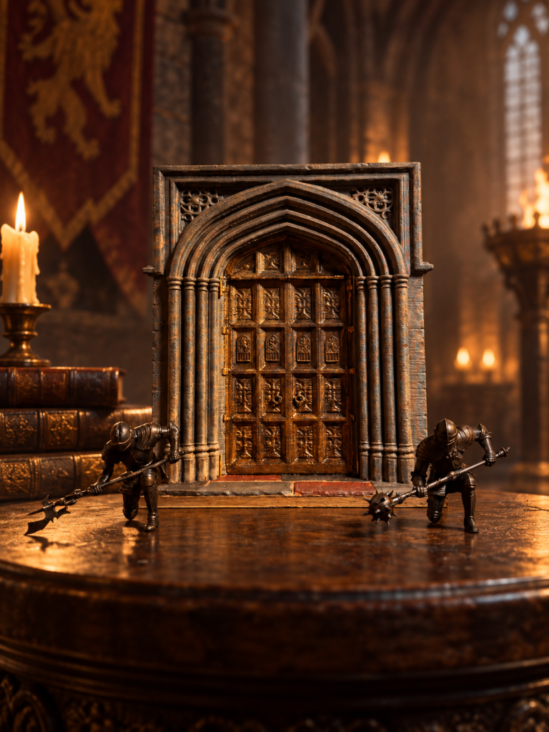 Great Hall Door & Stone Guardians - New Version